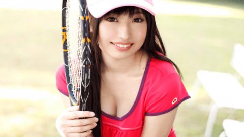 Caribbeancom 041612-995 Arisa Aimed Circle Beauty Cute Tennise player gets 2 huge dick