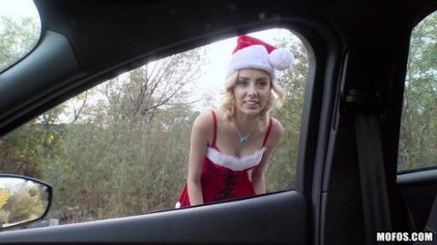 Mofos - Stranded Teens - Haley the Horny Christmas Hitchhiker