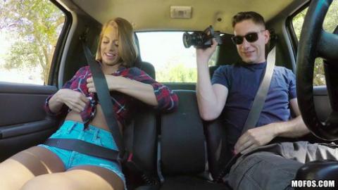 Mofos - Stranded Teens - All Natural Texan Fucked in Car