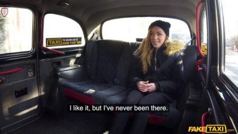 Fakehub - Faketaxi - Petite French babe loves czech dick