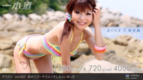 1pondo 092309_675 Sakurako Gravure vol.057 First beach etch etch
